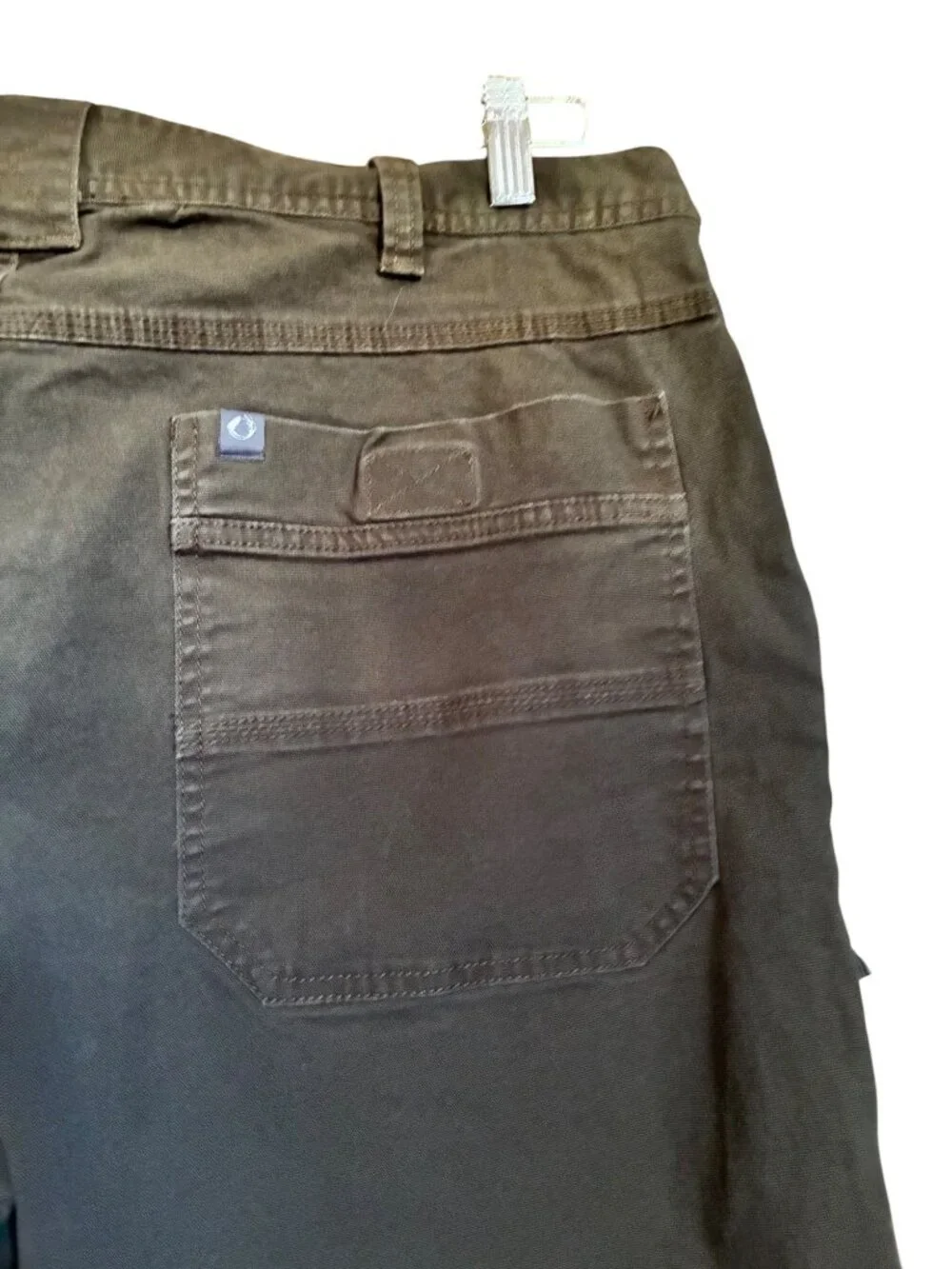 The American Outdoorsman Pants Mens 38x32 Brown Good Utility Canvas Workwear